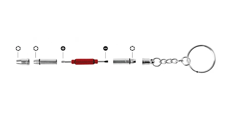 Double-sided screwdriver for glasses ( 1 piece )